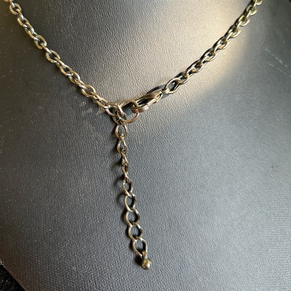 Vintage Chunky Teardrop Beaded Statement Necklace Teardrop Dangle Necklace - Picture 3 of 3